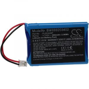 Vhbw - Batterie compatible avec Nolan N85, N86, N90, N91, N-Com B1 casque de moto (800mAh, 3,7V, Li-ion)
