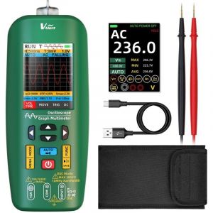 BSIDE O1 Multim&egrave;tre Num&eacute;rique TRMS avec Oscilloscope LCD Couleur 4 R&eacute;sultats Testeur Oscilloscope Portable 10Mhz Auto Calibrage Voltm&egrave;tre Amp&egrave;rem&egrave;tre