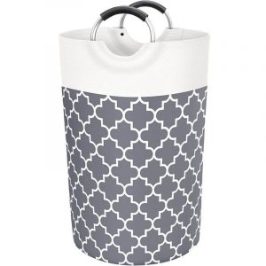 1pc Gris 82L Panier Armoire Bac Linge Panier Linge Corbeille A Linge Panier A Linge Panier Linge Sale Panier A Linge Armoire De Rangement Laundry