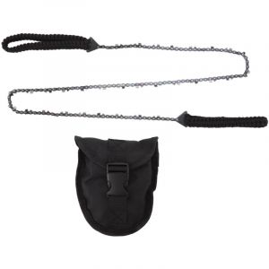 64 maillons 31 couteaux 3/8 48 pouces Scie &agrave; cha&icirc;ne manuelle &agrave; longue port&eacute;e pour branches d'arbres avec corde noire Paracord