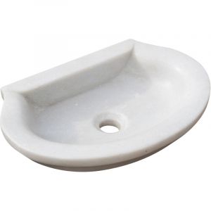Lavabo en marbre blanc Évier de cuisine Vasque à poser Évier en pierre Évier intérieur et extérieur Vasque pour fontaine