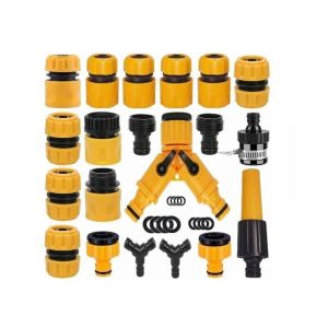 Jeu de 20 raccords pour tuyaux d'arrosage, adaptateurs pour tuyaux d'arrosage, séparateurs pour tuyaux en y, raccords universels pour tuyaux