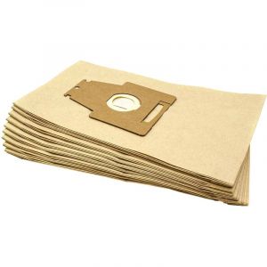Vhbw - 10x Sacs compatible avec Bosch Ergomaxx Pro Hygienic Hepa, ProParquet, Prohygienic Hepa aspirateur - papier, 34cm x 20,5cm