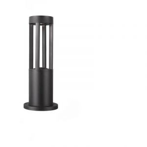 éclairage extérieur lampe de socle avec détecteur de mouvement , borne lumineuse pour jardin et terrasse , Aluminium noir , IP65 , H 40 cm , E27