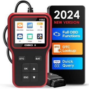 Outil de diagnostic OBD2, lecteur de codes de diagnostic automobile V302, scanner OBD2 pour voiture, lecteur de codes pour tous les v&eacute;hicules avec