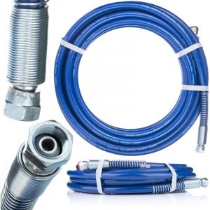 Rosfix Tuyau pour Pulv&eacute;risateur Airless 3/8" 30m &ndash; Pression 227 Bar Raccords Tournants Anti-Torsion compatible avec pistolet &agrave; peinture Graco,