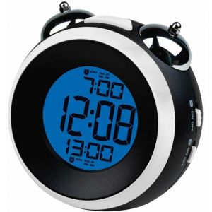 La Chaise Longue - Petit Réveil rond Noir et Blanc