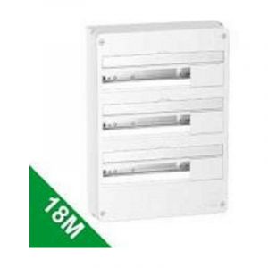 Coffret électrique 54 Modules - 3 Rangées de 18 modules Schneider R9H18403-SE