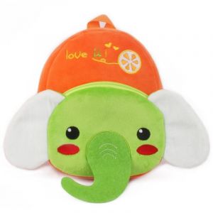 Sac à dos en peluche d'éléphant à grandes oreilles d'animal de dessin animé, cartable doux pour étudiant, sac à dos pour garçon, cadeau