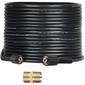 Tuyau de Rechange Flexible Haute Pression 10 m, M22 x 14mm - Tuyau d'extension Résistant aux torsions - Compatible avec Karcher HD HDS Kranzle avec