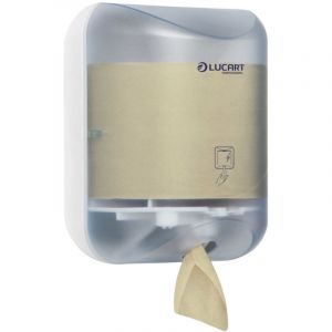 Distributeur mini l-one - syst&egrave;me double - essuies mains et/ ou papier toilette - LUCART - Papier toilette et distributeur