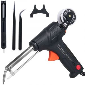 Kit pistolet à souder électronique 60 W - Pistolet à souder automatique avec pince à épiler, fils à souder, support pour réparation automobile,