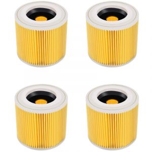Lot De 4 Filtre Aspirateur Karcher, Pour Kärcher WD3 Premium, WD2, WD3, WD3P, MV2, MV3 - Filtre WD3 - Filtre De Rechange Pour Aspirateur Kärcher