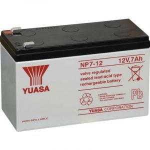 Batterie plomb 12V - Yuasa - NP - 7 Ah - &Eacute;tanche - Recyclable &agrave; 90%