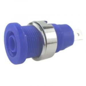 Fiche banane femelle 4 mm RS PRO Bleu Femelle 24A 1000V ( Prix pour Paquet de 5 )