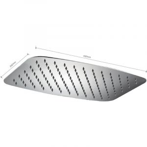 Imex - Pomme de douche rectangulaire carr&eacute;e 25x40