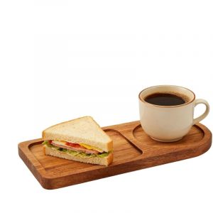 Plateau en Bois Pr&eacute;sentoir esth&eacute;tique Rustique divis&eacute; &ndash; Plateau de Service Alimentaire, Plateau &agrave; Fromage, pour la Maison, la Ferme, Le Restaurant,