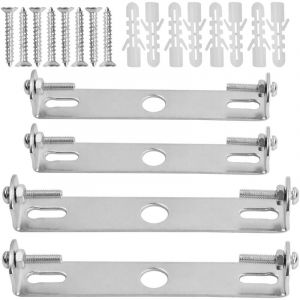 4 Pièces Support de Fixation Plafonnier 90mm/105mm Luminaires Support de Plaque de Plafond Plaques de Lampe de Plafond pour Plafonnier de Bureau à