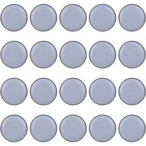 25mm Patin Chaise, 20 Pi&egrave;ces Patins Glisseurs, Patins Glisseurs pour Meubles, Patins en T&eacute;flon pour Chaise de Mobilier de Bureau de Maison (20mm