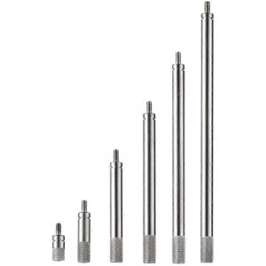 Jeu de rallonges pour comparateurs à cadran, filetage M2.5, rallonge de 10 à 100 mm, pour la mesure des comparateurs à cadran et des indicateurs