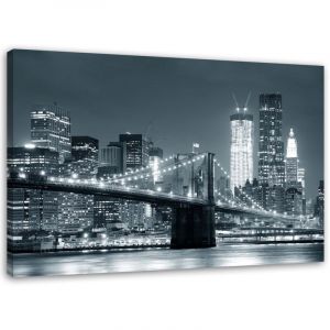 Tableau sur toile New York Pont de Manhattan 90x60