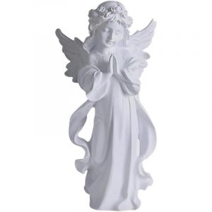 Statue d'ange, ange de cimeti&egrave;re, figurine en r&eacute;sine blanche, statue d&eacute;corative, pour la maison, le jardin, les mariages, No&euml;l et autres d&eacute;corations