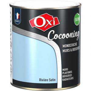 Durieu - Peinture d'int&eacute;rieur monocouche pour murs & boiseries oxi cocooning murs & boiseries satin Rivi&egrave;re (ox164) 2.5 litres