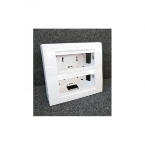 Schneider Electric - Boite saillie 6 postes 2 rangees de 3 postes blanc polaire pour appareillage 45x45mm altira