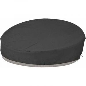 Basetbl - Housse Lit De Jardin Rond Housse De Protection Canapé Lit Rond Coupe-Vent Résistant Aux uv 210D Oxford Bâche en Tissu pour Meubles De