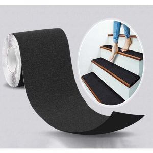 Bande Antid&eacute;rapante Adh&eacute;sive pour Escaliers, Friction, Abrasif pour les S&eacute;curit&eacute;, Escabeau, Int&eacute;rieur, Ext&eacute;rieur, Haute Traction, 15CM x 5M,