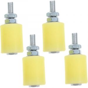 4 pi&egrave;ces Lot de Galets Nylon pour Portail Coulissant Roulettes de Guidage Robustes et Durables pour Portes Ext&eacute;rieures et Int&eacute;rieures Accessoires de
