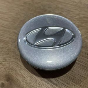 Cache-moyeu de roue 60mm pour Hyundai Verna &ndash; Centre de jante voiture, capuchon de moyeu, cache roue automobile, kit 4 pi&egrave;ces, accessoire jante