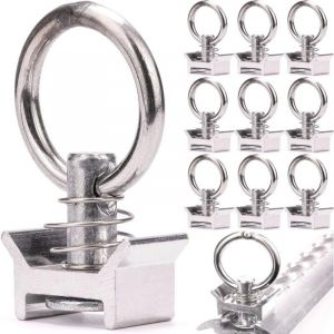 Pack de 10 accessoires d'arrimage faciles, goupille facile avec anneau, rail d'arrimage pour camion, rail d'arrimage pour avion
