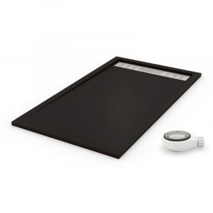 Receveur de douche extra plat PREMIUM noir Ral 9005 80X120