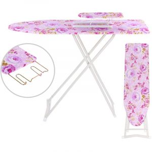 Flasidu - Planche à Repasser Pliante,MINI Table à repasser,102CM,ROSE