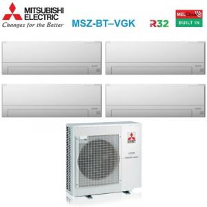 Quadri Split rèversible Climatiseur série msz-bt 7+7+7 avec MXZ-4F72VF R-32 Wi-Fi en option 7000+7000+7000 - Mitsubishi Electric