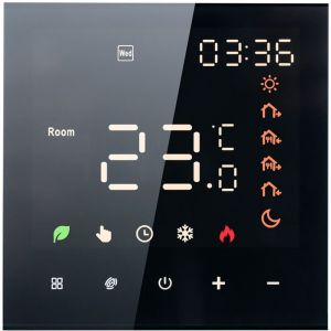 SNQ - Thermostat intelligent, 16A Thermostat programmable numérique à écran tactile lcd, Thermostat intelligent numérique mural pour chauffage