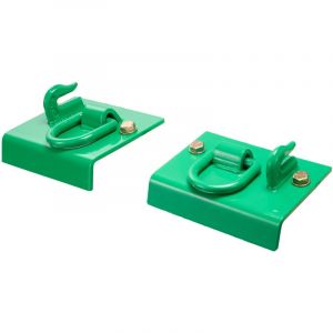 VEVOR Crochet de godet de tracteur, 7,93 mm, crochet de prehension boulonne robuste en acier forge de G70, lot de 2, avec anneau dearrimage, plaque