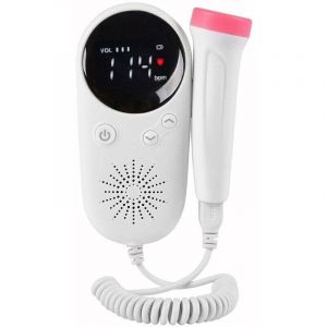M&eacute;nage Doppler f&oelig;tal b&eacute;b&eacute; moniteur cardiaque pr&eacute;natal affichage LCD f&oelig;tus-compteur vocal femme enceinte produit de soin quotidien