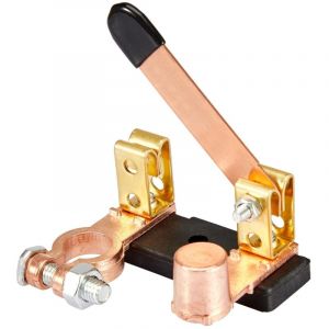 Coupe Batterie Voiture12V 24V, Interrupteur de Batterie de Voiture en Cuivre pur, N&eacute;gative Coupe Circuit Batterie pour Voitures, Camions, Caravanes,