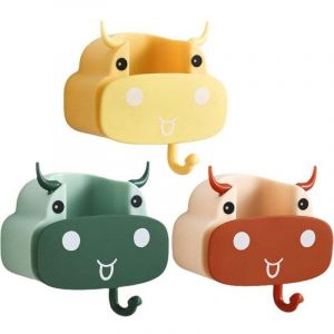 3 Pi&egrave;ces Accroche Balai Mural,Porte balais Mural,Support balais Mural,Porte Balais sans Percage Rangement Balai Support Balais Convient pour la