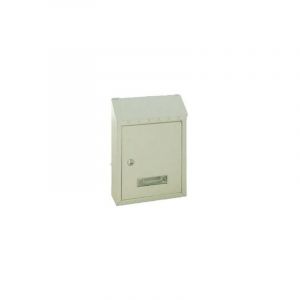 Populaire boite aux lettres tole ivoire avec toit L21xP7xH30 cm - Brixo