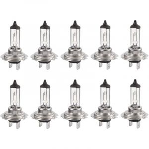 Ymyny - 10pcs H7 12V 55W ampoules super lumineuses ampoule halogène xénon longue durée de vie pour feu de croisement feux de route