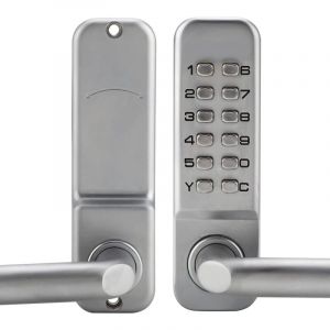 Aiducho - Serrure de Porte Mécanique Numérique avec Poignée, Serrure à Combinaison de 1 à 11 Chiffres Serrure à Code Mécanique étanche en Alliage de