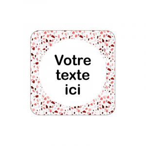 Plaque de porte design sphere personnalisable .- Terrazo -