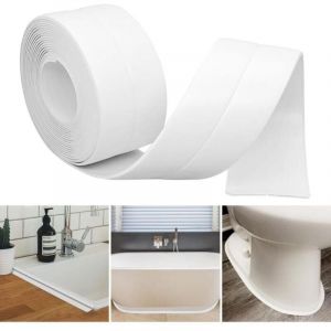 Plinthe flexible autocollante 38 mm x 3.2 m, plinthe adh&eacute;sive PVC, plinthe adh&eacute;sive - angle de plinthe de cuisine - garniture PVC - pour cuisine et