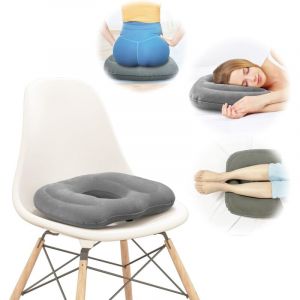 2pcs Coussin Gonflable en Forme de Donut pour Un Confort Optimal. Id&eacute;al pour Le Coccyx,la Prostate,la sciatique,Les escarres,la Grossesse