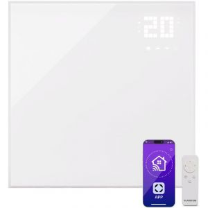 Klarstein Radiateurs Chauffage Radiant Electrique IP24 Chauffage Salle de Bain Infrarouge Intelligent WiFi et App Radiateur Electrique Mural 360W