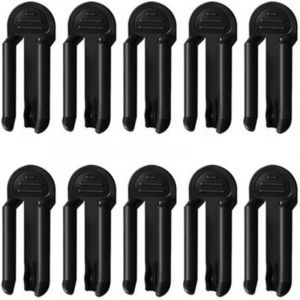 CCYKXA Pince &agrave; poubelle en plastique, pince de maintien robuste pour poubelle, lot de 10 pinces &agrave; poubelle, pince anti-chute, pince de maintien,