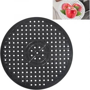 Tapis d'&eacute;vier en silicone, d&eacute;coupable, pliable, antid&eacute;rapant, tapis d'&eacute;vier rond de 30,6 cm, tapis de protection alv&eacute;ol&eacute;, convient au fond des &eacute;viers